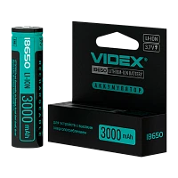 Аккумулятор Li-ion Videx 18650 BOX1 3000mAh с/з (1/20/160)