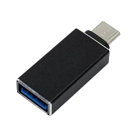Адаптер KS-IS KS-296Black Type-C (m)-USB3.0 (f) OTG черный