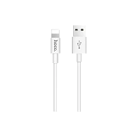 Кабель HOCO X23 USB (m)-Apple 30pin (m) 1м 2.1A силикон белый (1/46/276)