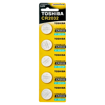 Батарейка Toshiba CR2032 BL5 Lithium 3V (5/100/12000)