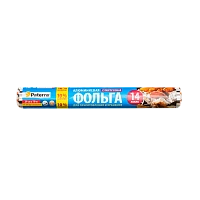 Фольга пищевая "СУПЕР ПРОЧНАЯ", 29 см х 10 м + 1 м АКЦИЯ, 14 мкм, PATERRA, в пленке (1/27)