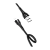 Кабель HOCO X45 USB (m)-Lightning (m) 1.0м 2.4A силикон черный (1/22/220)