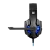 Наушники полноразмерные Defender G-390 Warhead с микр. игровые LED черный синий (1/20)