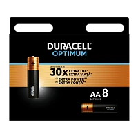 Батарейка Duracell Optimum LR6 AA BL8 Alkaline 1.5V (8/64)