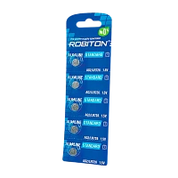 Батарейка Robiton STANDARD G2/LR726/LR59/396A/196 BL5 Alkaline 1.5V 0%Hg