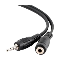 Кабель AUX 5Bites AC35J-050F Jack 3.5mm (m)-Jack 3.5mm (f) 5.0м силикон черный