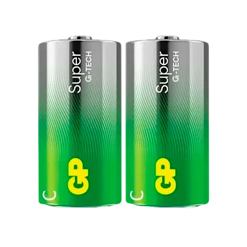 Батарейка GP Super G-Tech LR14 C Shrink 2 Alkaline 1.5V (2/24/240)