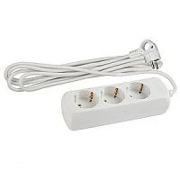 Удлинитель ЭРА UX 3р.С/З 3р.Б/З 10A 1.5м белый