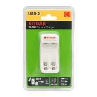 З/У для аккумуляторов Kodak C8001B AA/AAA 2 слота+USB (1/6/24)