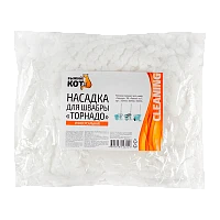 Насадка для швабры Рыжий кот микрофибра 34х34см кругл. (1/12/72)