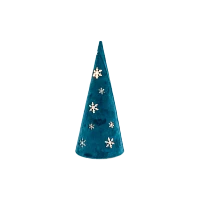 Гирлянда Космос Настольный светильник Конус 10LED 11*37cм белый теплый (1/12)