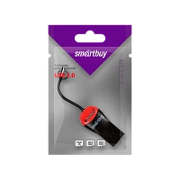 Картридер Smartbuy 711 USB2.0 microSD красный