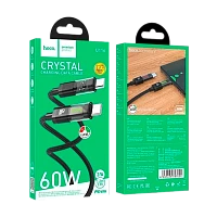 Кабель HOCO U116 Type-C (m)-Type-C (m) 1.2м 3.0A 60W нейлон черный