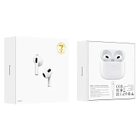 Наушники вставные HOCO EW43 bluetooth 5.3 с микр. белый (1/20/200)