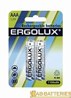 Аккумулятор бытовой Ergolux HR03 AAA BL2 NI-MH 1100mAh  (2/24/480)