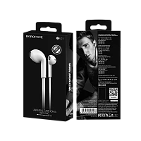 Наушники вставные Borofone BM23 с микр. белый (1/36/144)