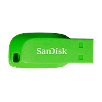 Флеш-накопитель SanDisk Cruzer Blade CZ50 16GB USB2.0 пластик зеленый 