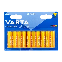 Батарейка Varta LONGLIFE LR6 AA BL20 Alkaline 1.5V (4106) (20/200)