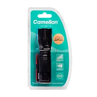 Фонарь ручной Camelion LED51535 LD от батареек 3хААА 5 режимов+ZOOM черный (1/6/24)