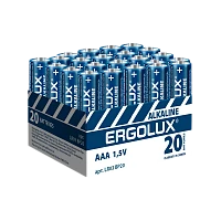 Батарейка Ergolux LR03 AAA BOX20 ПРОМО Alkaline 1.5V (20/480)