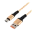 Кабель GoPower GP02T USB (m)-Type-C (m) 1.0м 2.4A нейлон золотой (1/200/800)