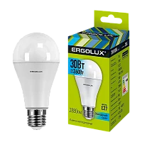 Лампа светодиодная Ergolux A70 E27 30W 4000К 180-240V груша ЛОН (1/10/100)