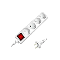 Удлинитель Старт S 4р.Б/З 10A 3.0м с выкл. 2x0.75мм² IP20 белый (1/20)