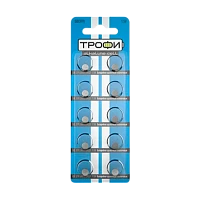 Батарейка Трофи G0/LR521/LR63/LR50/379A/179 BL10 Alkaline 1.55V (10/200/1600)