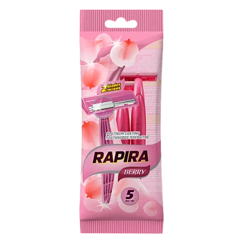 Бритва одноразовая Rapira "Berry" 2 лезвия 5шт. (1/24)
