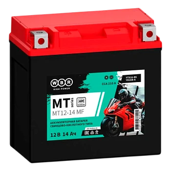 Аккумулятор для мототехники WBR MT12-14 M 12V 14Ah