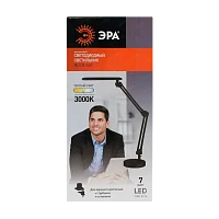 Светильник настольный ЭРА NLED-440 7W 220V 20LED струбцина серебряный (1/6)