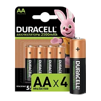 Аккумулятор предзаряженный RTU Duracell HR6 AA BL4 NI-MH 2400/2500mAh (4/40/15000)