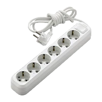 Удлинитель Makel 6р.С/З 16A 2.0м 2x1мм² IP20 белый MGP182 (1/12)