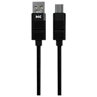Кабель MORE CHOICE K87a USB (m)-Type-C (m) 1м 3.0A нейлон черный