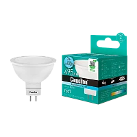 Лампа светодиодная Camelion JCDR GU5.3 7W 4500К 170-265V софит матовая (1/5/100)