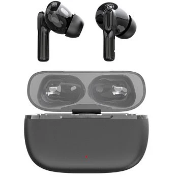 Наушники внутриканальные GoPower MetalCase bluetooth 5.4 с микр. ANC+ENC черный графит (1/50)