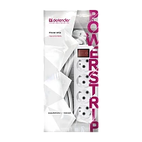 Удлинитель Defender L340 4р.С/З 16A 3.0м с выкл. ПВС 3x1мм² IP20 белый (1/40)