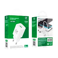 Сетевое З/У GFPower S71Q 1USB 18W QC3.0 белый (1/30/180)