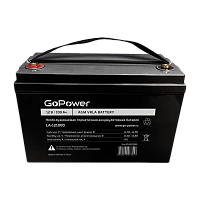 Аккумулятор свинцово-кислотный GoPower LA-121000 12V 100Ah клеммы под болт M8