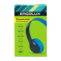 Наушники полноразмерные Ergolux ELX-BTHP01-C06 bluetooth 5.3 с микр. MP3/FM синий (1/5/80) 