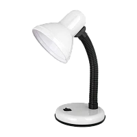 Светильник настольный Ultraflash UF-301 60W 230V E27 на основании белый (1/20)