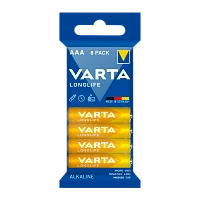 Батарейка Varta LONGLIFE LR03 AAA Shrink 8 Alkaline 1.5V (4103)