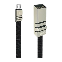 USB кабель REMAX Weave (Micro) RC-081m Черный (1M, 2.1A)