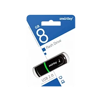 Флеш-накопитель Smartbuy Paean 8GB USB2.0 пластик черный