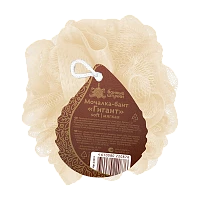 Мочалка для тела Банные штучки "Гигант" 15см x 15см бежевый розовый (1/20)