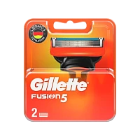 Сменные кассеты Gillette "FUSION" 5 лезвий 2шт. (цена за 1 шт) RUS (2/20)