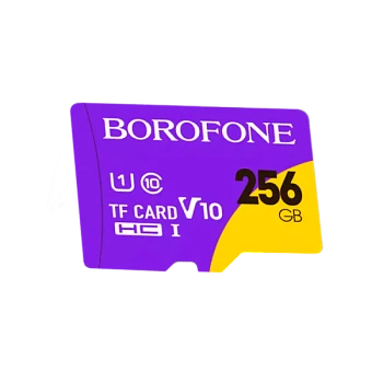 Карта памяти microSD Borofone 256GB Class10 A1 UHS-I (U3) 100 МБ/сек V30 (1/100)