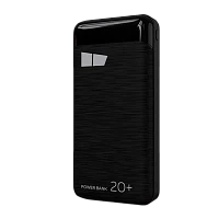 Внешний аккумулятор MORE CHOICE PB33-20 20000mAh 2.1A 2USB черный (1/10/50)
