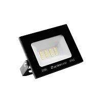 Прожектор светодиодный Ultraflash UFD001 20W 230V 6500К черный (1/20)