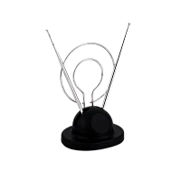 ТВ-Антенна комнатная Вектор малое кольцо AR-018-019 пассивная с питанием DVB-T/T2 (1/50)